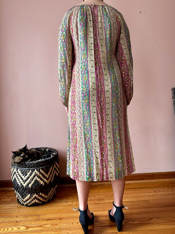 Vintage 60s Dress - Nat Kaplan Couture Silk Metal… - image 8