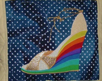 Over the Rainbow - Applique Design - Shoe Pattern - Shoe Art - Painting Pattern - Shoe Applique - Home Decor DIY - Shoe Lover Gift