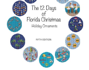 12 Days of Florida Christmas Counted Cross Stitch Patterns