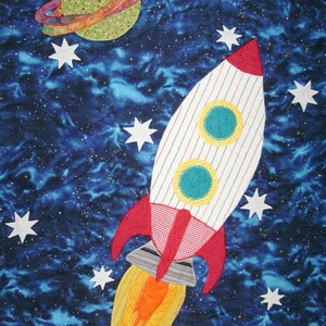 Full Size Outer Space Adventure Full Size Quilt Pattern