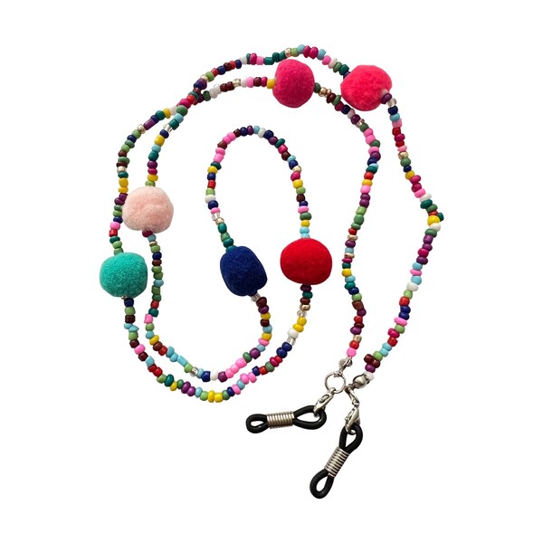Beaded Glasses Chain Etsy