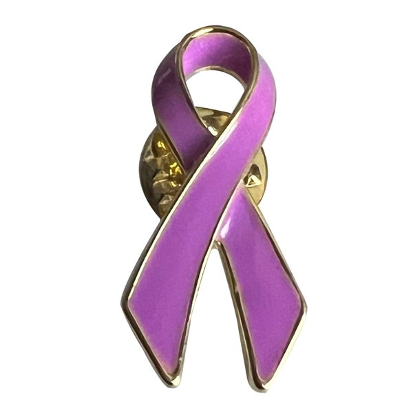 NEW Orchid Awareness Ribbon Lapel Pin Testicular Cancer