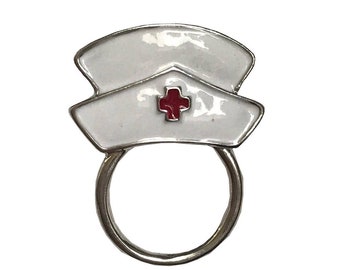 Brille / Brillen Krankenschwester Hut Krankenhaus Retainer Aufhänger Brosche Pin Halter