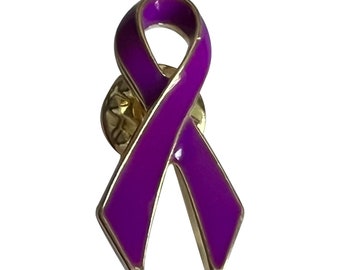 NEW Violet Awareness Ribbon Lapel Pin Hodgkin’s Disease Hodgkin’s Lymphoma