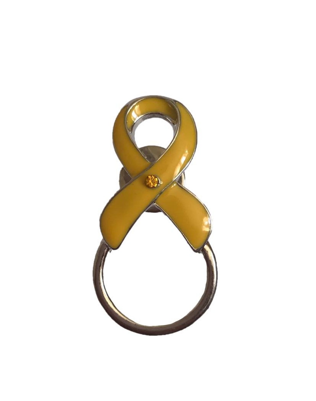 Yellow Awareness Ribbon Glasses / Sunglasses Brooch Pin Holder Spectacle Hanger Etsy