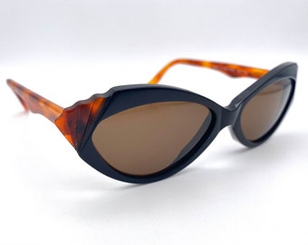 TAKURA mod. S.06 H50 Vintage Cateye Sunglasses Made in Italy 90'S