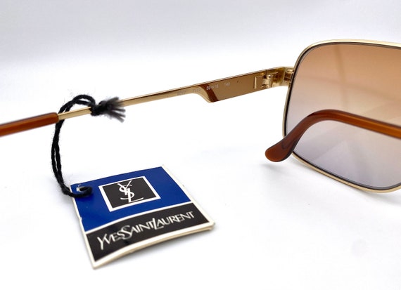 YVES SAINT LAURENT mod. 4017 Aviator vintage sung… - image 6