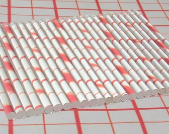 25 Pieces 1/4” Diameter 3", 4",  5" or 6" Long Round Clear Acrylic Plexiglass Lucite Rods .25 Inch Dowels, Pegs