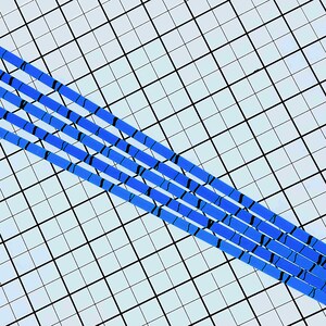 5 Lengths 1/4” Diameter Clear BLUE Translucent Acrylic Plexiglass Lucite Rods .25 Inch