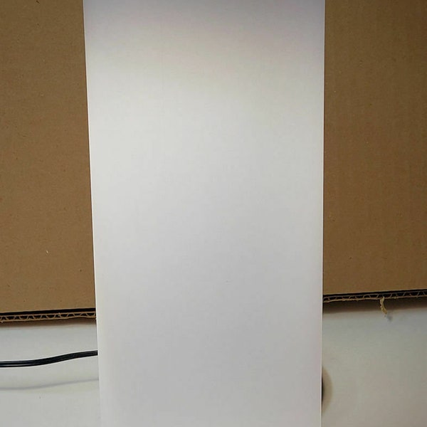 1 Piece Frosted Clear Translucent Acrylic Plexiglass Lucite Tube 2 1/4", 3",3 1/2", 4" Inch Diameter with Multiple Lengths Available - Short
