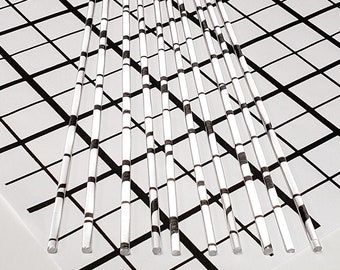 10 Lengths 1/4” Diameter x 12", 18" or 24" Long CLEAR Acrylic Plexiglass Lucite Rods .25 Inch