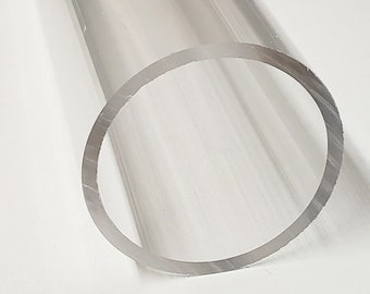 1 Piece 2” OD x 1 3/4" ID Clear Acrylic Plexiglass Lucite Tube 2" Diameter Multiple Lengths Available