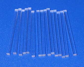 1 Pc 1//2 x 24 Long Clear Amber Translucent Acrylic Plexiglass Rod 12.7mm .50 Diameter