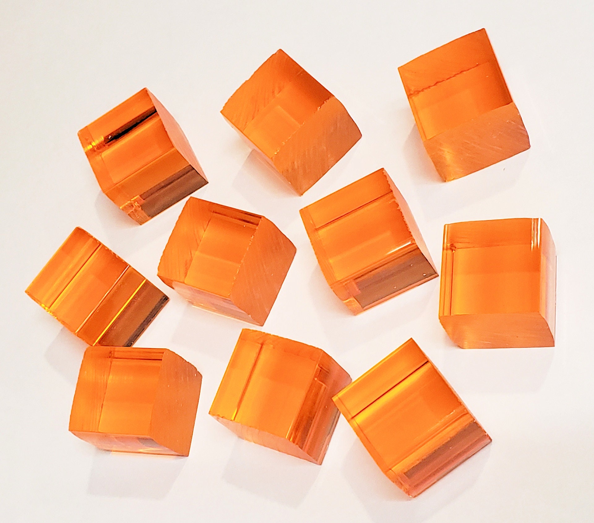 1 x 1 x 1 Unpolished Clear Acrylic Cube