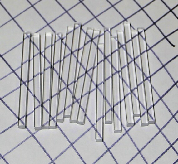 5 Lengths 1/4 X 1/4 Square Clear BLUE Translucent Acrylic Plexiglass Lucite Rods .25 Inch. 3 Different Lengths Available