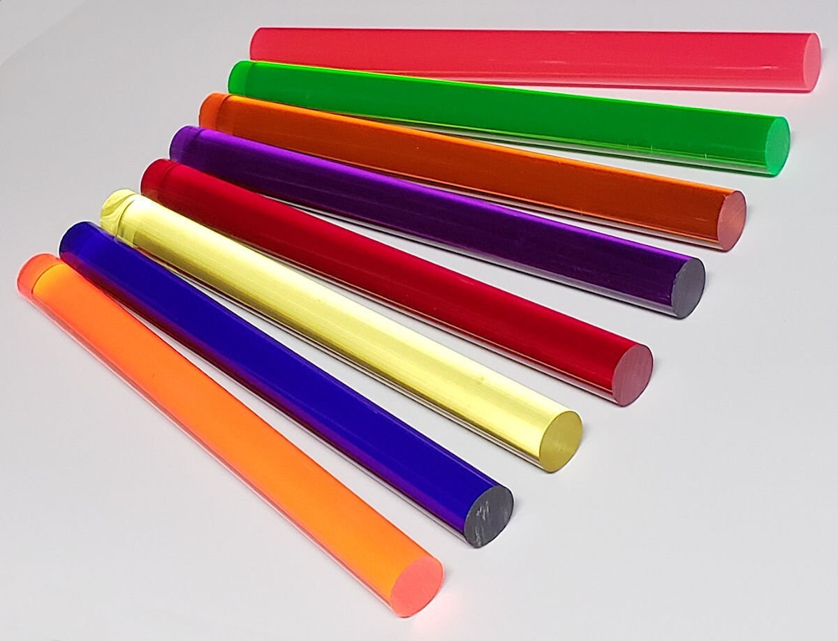 thumbnail image 2 of 6 Pack Colored Acrylic Circles - 1/8 Inch Thick Plexiglass For Outdoor Lighting, 2 Inch Diameter 2 of 11