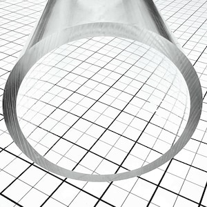 1 Piece 4” OD x 3 1/2&quot; ID Clear Acrylic Plexiglass Lucite Heavy Wall Tube 4&quot; Diameter Multiple Lengths Available - 1/4&quot; Wall