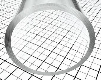 4" OD Clear Acrylic Heavy Wall Tube