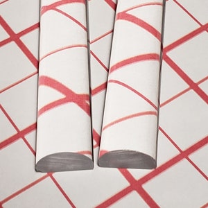 2 or 5 Pieces of 3/4” Diameter x 12&quot; Long Half Round CLEAR Acrylic Plexiglass Lucite Rods