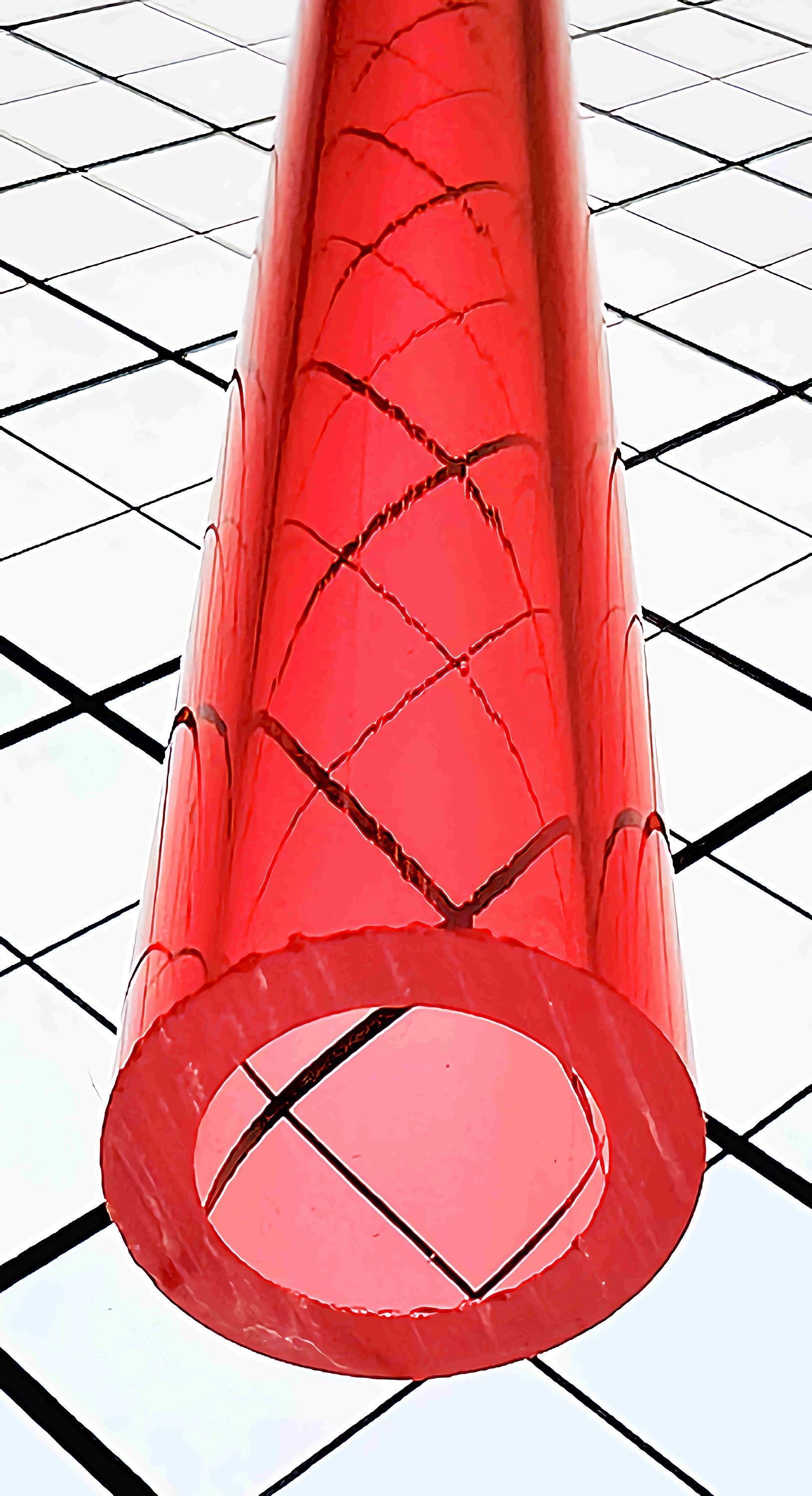 Best Acrylics Clear Red Acrylic Tube – 3/4 OD X 1/2 ID – 12" Long – USA Made - View #2