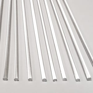 10 Lengths 1/8” Diameter x 12&quot;, 18&quot; or 24&quot; Long CLEAR Acrylic Plexiglass Lucite Rods .125 Inch