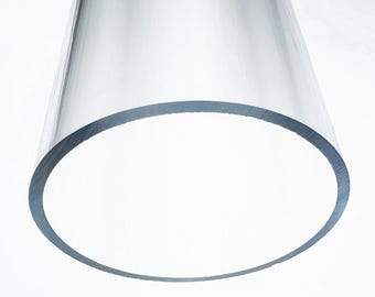 Clear Acrylic Tube, 4" OD, Multiple Lengths