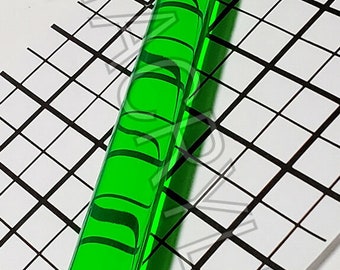 3/4” Diameter x 12", 18", 24" or 36" Long Clear GREEN Fluorescent Translucent Acrylic Plexiglass Lucite Rod, Bar