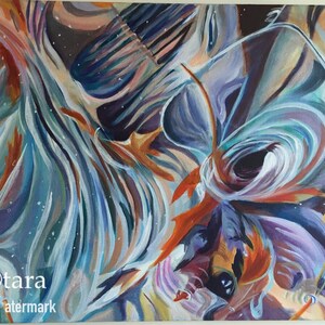 Frozen Layers 16&quot;x20&quot; Original Acrylic Painting