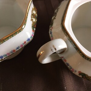 Creamer and Sugar Bowl w/o lid in BCO26 Pattern by B. Bloch & Co made in Czechoslovakia image 3