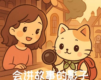 La sombra que cuenta historias 会讲故事的影子 / Libro electrónico de cuentos infantiles chinos 中文儿童故事电子书 / Cuento mágico de luz, memoria y amistad
