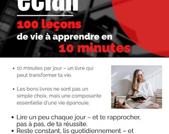 Sagesse Éclair eBook: 100 Life Lessons in French (PDF)