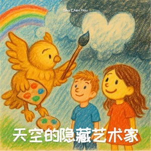 The Sky’s Hidden Artist 天空的隐藏艺术家 | Chinese Kids eBook 中文儿童故事电子书 | Magical Tale About Clouds, Beauty & Change