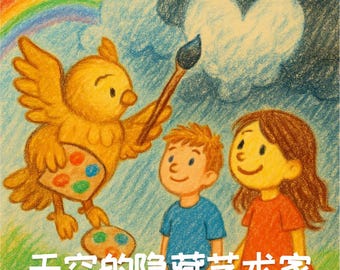 El artista oculto del cielo 天空的隐藏艺术家 / Libro electrónico para niños chinos 中文儿童故事电子书 / Cuento mágico sobre las nubes, la belleza y el cambio