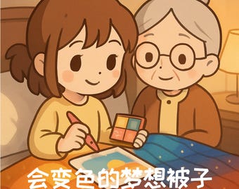 La colcha de ensueño que cambia de color 会变色的梦想被子 / Libro electrónico de cuentos infantiles chinos 中文儿童故事电子书 / Cuento mágico de bondad y maravillas antes de dormir