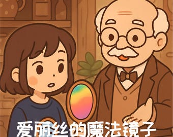 Alicia en el espejo 镜子裡的愛麗絲 / Libro ilustrado bilingüe para niños / Inglés y chino tradicional / Descarga instantánea en PDF