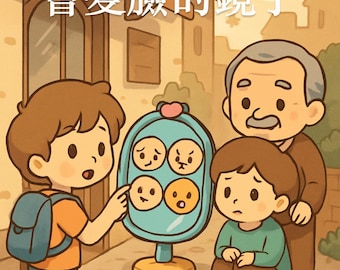El espejo que cambia los rostros 會變臉的鏡子 / Libro electrónico chino para niños 中文兒童故事電子書 / Edición en chino tradicional / Historia sobre uno mismo y su crecimiento