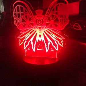 Dark Carnival Butterfly multicolor lamp.  Free shipping