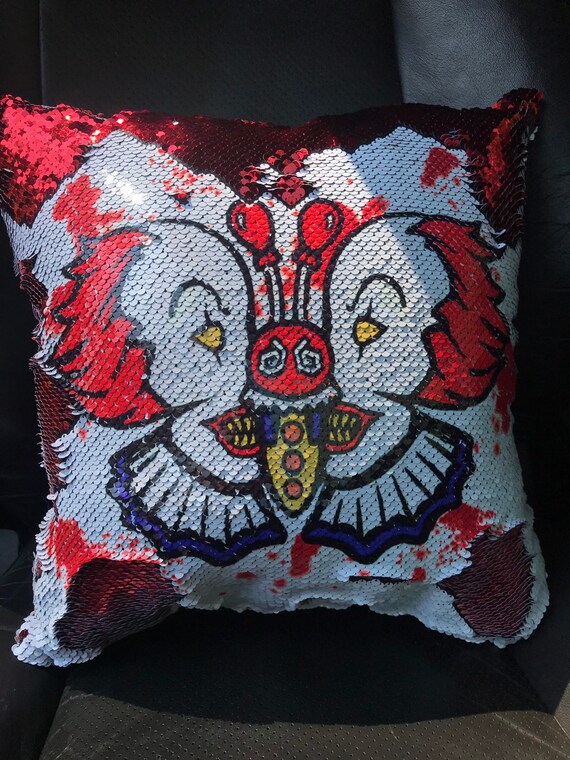 Bloody Pennywise Butterfly Red Sequin Flip Pillow Free Etsy