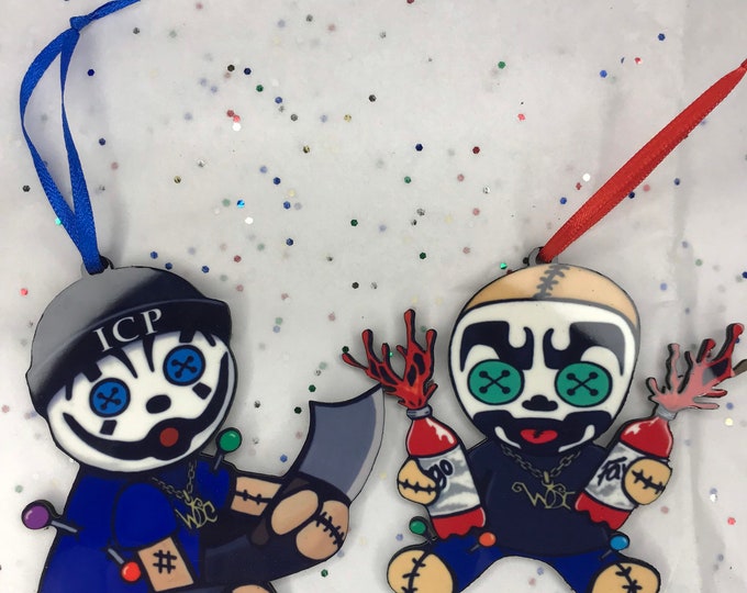 ICP Button Eyed Voodoo Doll Ornament Sets. Free Shipping Etsy