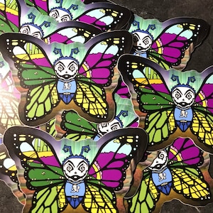 4 inch  Wizard of the hood butterfly.  vinyl sticker/decal.  waterproof decal sticker. FREE SHIPPING.
