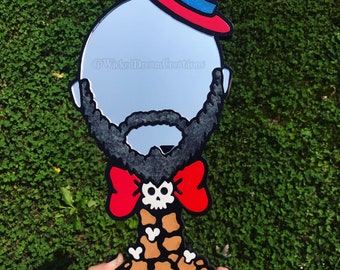 Handmade Spaulding inspired hand Mirror with Free shipping!