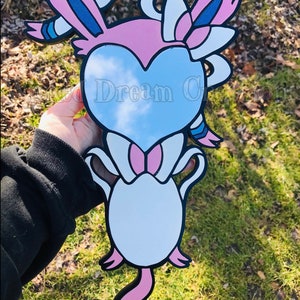 Sylveon inspired Hand Mirror with Free shipping!