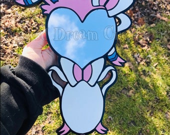 Sylveon inspired Hand Mirror with Free shipping!