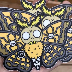 Ouija Moth 4 inch vinyl  sticker decal. FREE SHIPPING.
