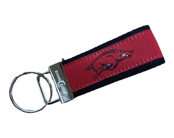 University of Arkansas licensed web key chain