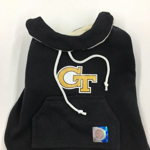 Georgia Tech Yellow Jackets Dog Hoodie Coat