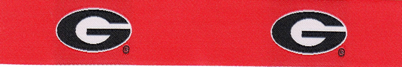 University of Georgia UGA Mens Ribbon Belt | Bulldogs G Logo Cotton ...