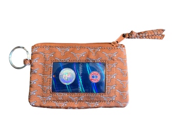 University of Texas ID school holder and Keychain