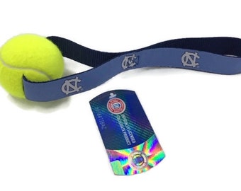 University of North Carolina UNC Tarheel Dog Toy .  UNC licensed product. Chapel Hill licensed product.