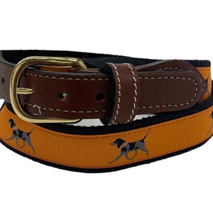 University of Tennessee Vols  Blue Tick Dog Men&#39;s  Web Leather Belt